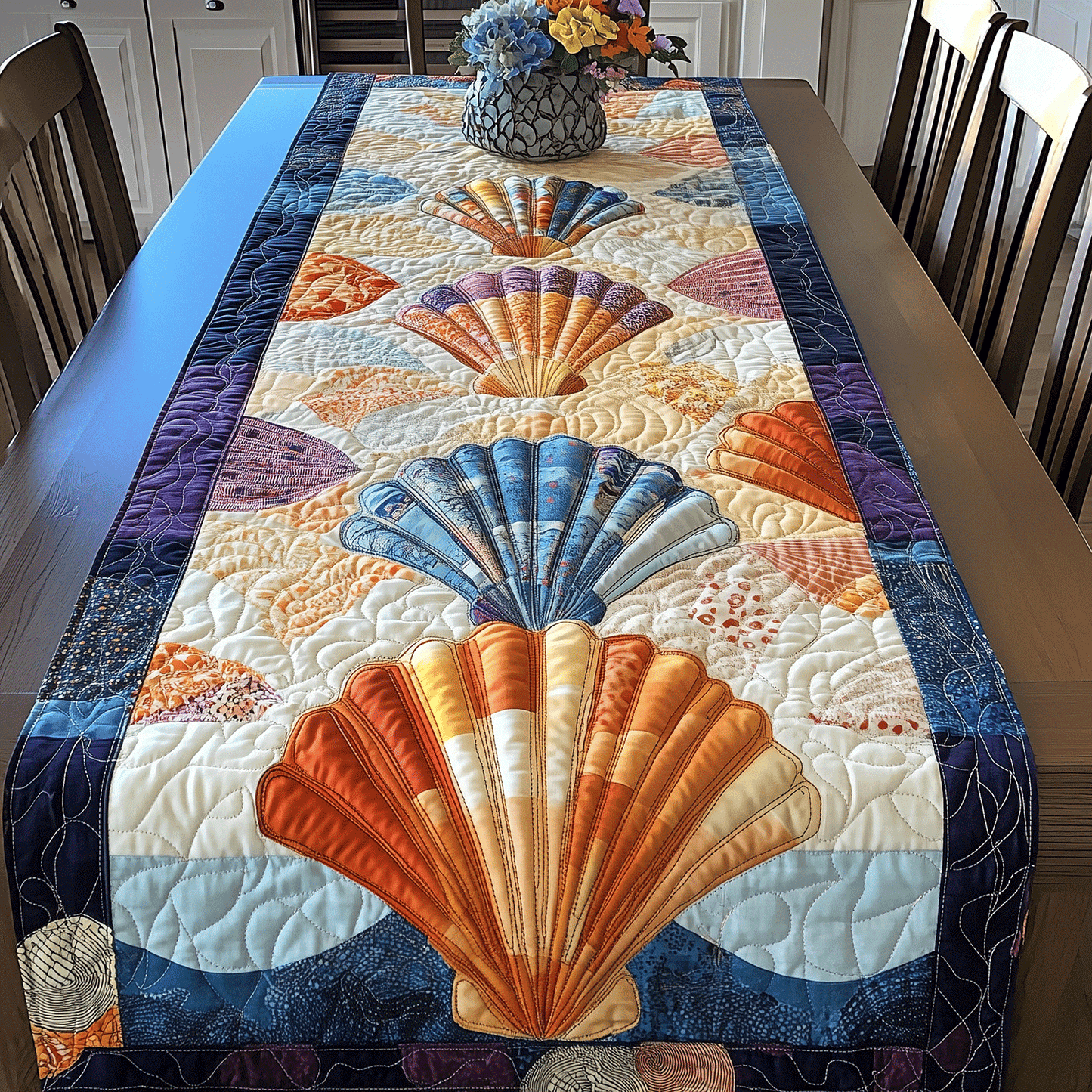 Shoreline Glow Quilted Table Runner NCU0TH2648