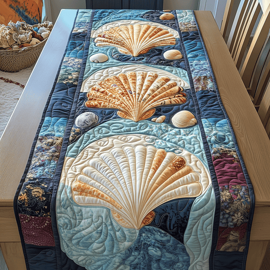 Shoreline Serenity Quilted Table Runner NCU0TH2647