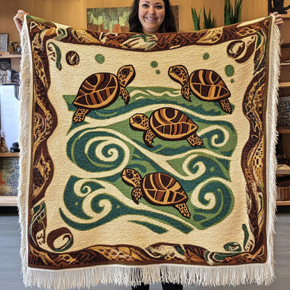 Shoreline Serenity Woven Sofa Blanket NCU0PT4949