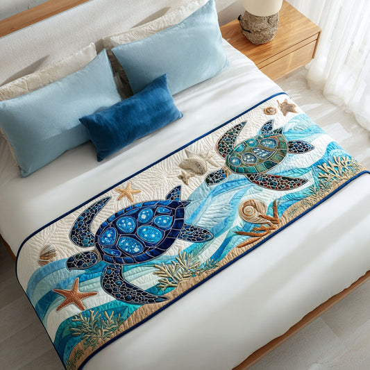 Shoreline Shell Quilted Bed Runner NCU0PT8251
