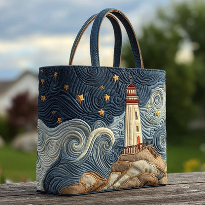 Shoreline Signal Quilted Tote Bag NCU0DV7457