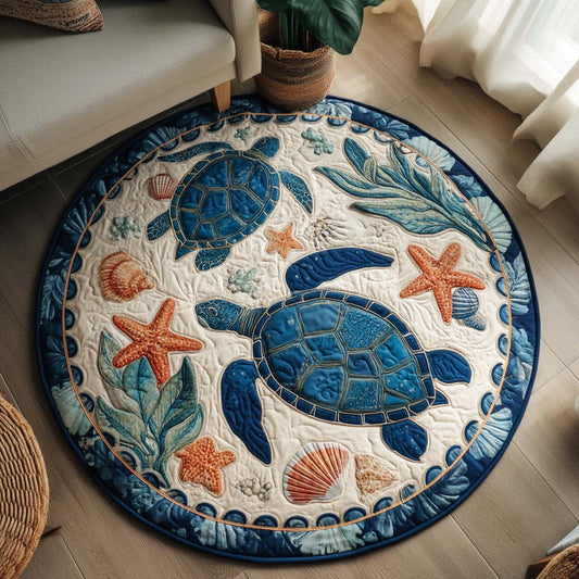 Shoreline Wanderer Quilted Round Mat NCU0TD034