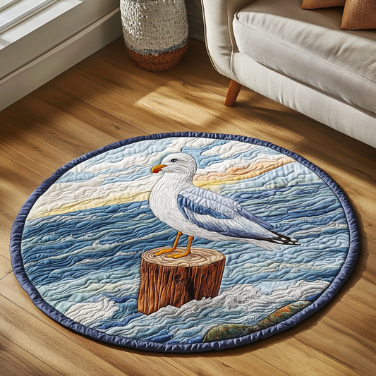 Shoreline Wings Quilted Round Mat NCU0DK6750