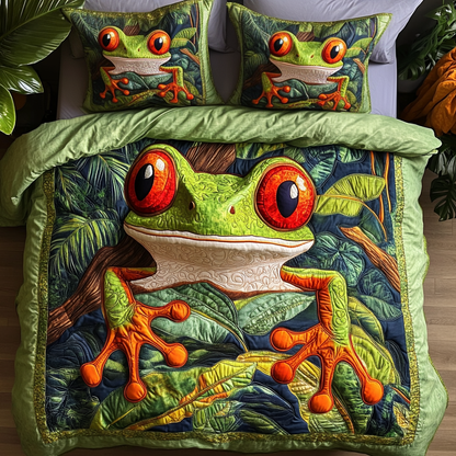 Shroom Sanctuary 3-Piece Quilted Bedding Set NCU0VH3554
