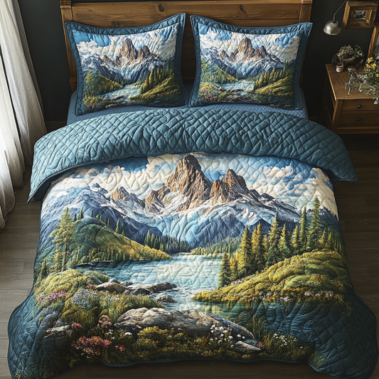 Shrouded Realm 3-Piece Quilted Bedding Set NCU0DV3949
