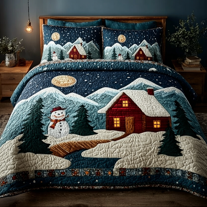 Silent Cabin 3-Piece Quilted Bedding Set NCU0DK11323
