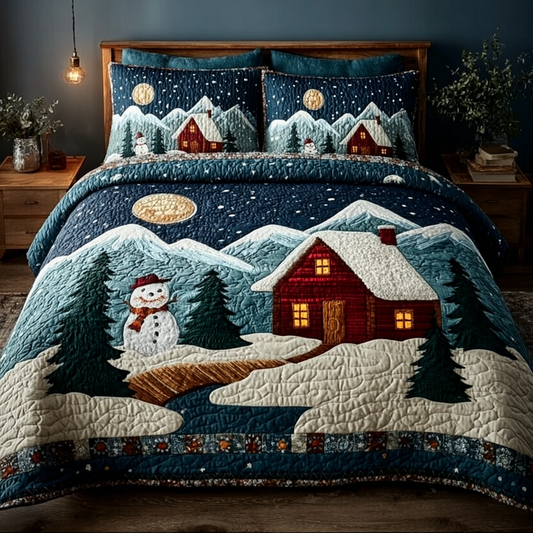 Silent Cabin 3-Piece Quilted Bedding Set NCU0DK11323