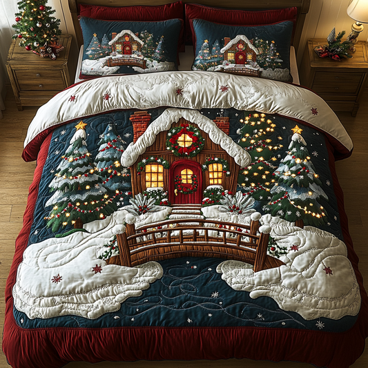 Silent Cabin 3-Piece Quilted Bedding Set NCU0DK9995