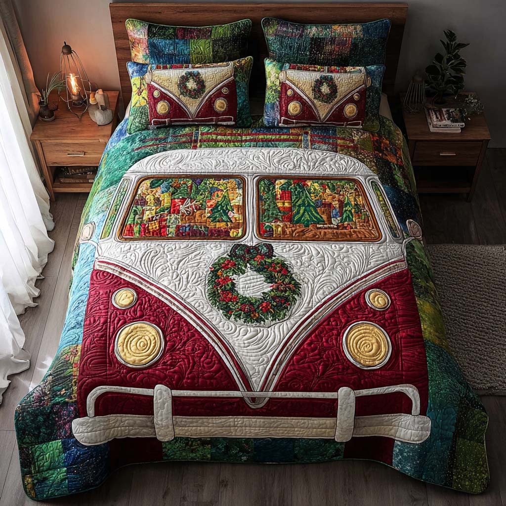 Silent Camp Night 3-Piece Quilted Bedding Set NCU0NT11368