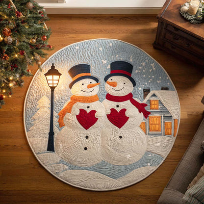 Silent Carol Quilted Round Mat NCU0TD270