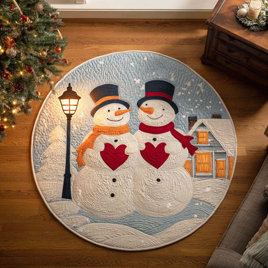 Silent Carol Quilted Round Mat NCU0TD270