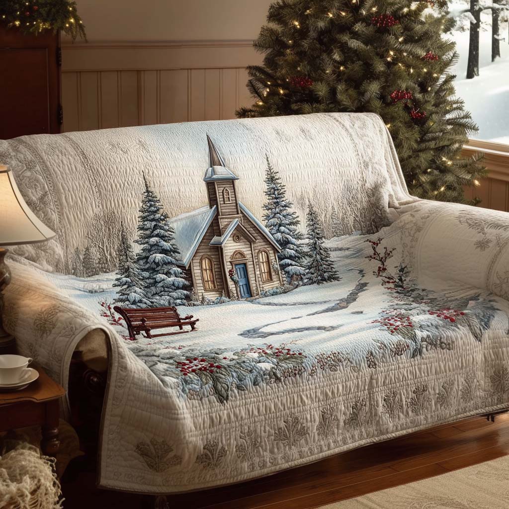 Silent Church Glow Quilted Sofa Cover NCU0NT11335