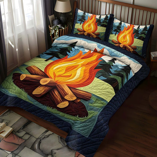 Silent Creek 3-Piece Quilted Bedding Set NCU0NT653