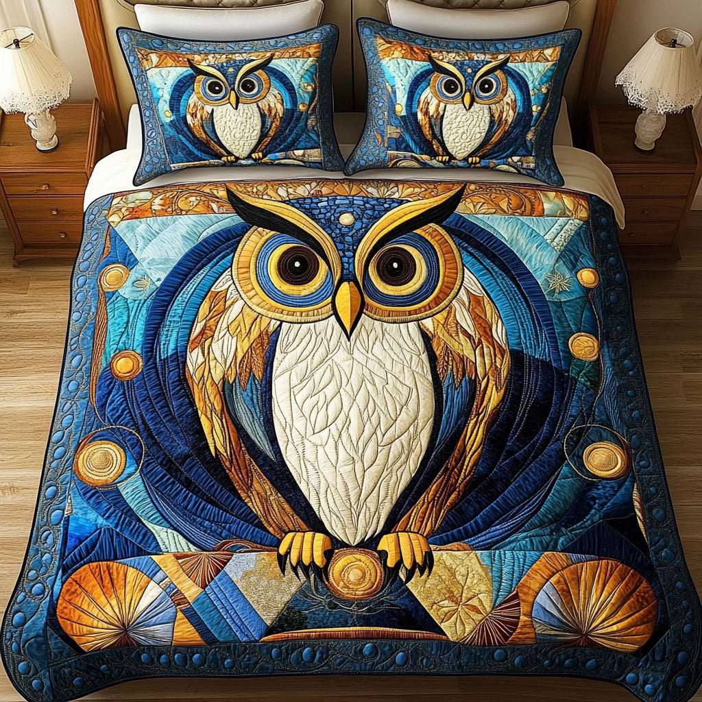 Silent Flight 3-Piece Quilted Bedding Set NCU0NT2690