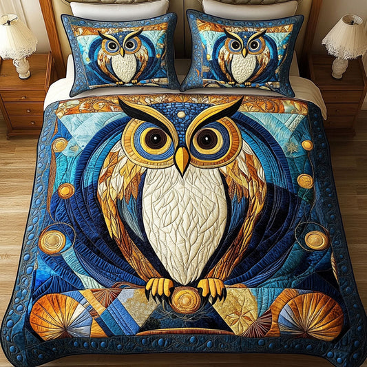 Silent Flight 3-Piece Quilted Bedding Set NCU0NT2690