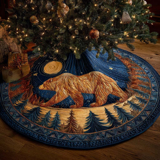 Silent Forest Eve Quilted Tree Skirt NCU0XD1743