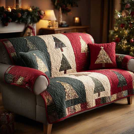Silent Forest Quilted Sofa Cover NCU0TV842
