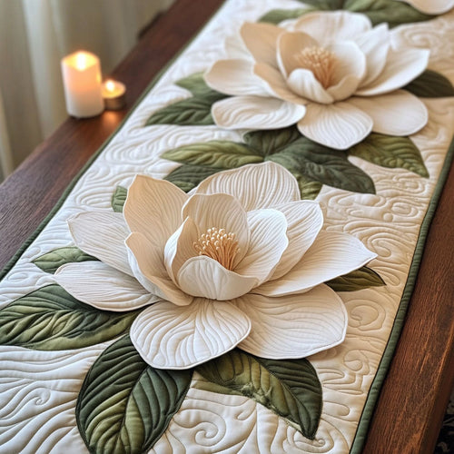 Silent Garden Quilted Table Runner NCU0DK11970