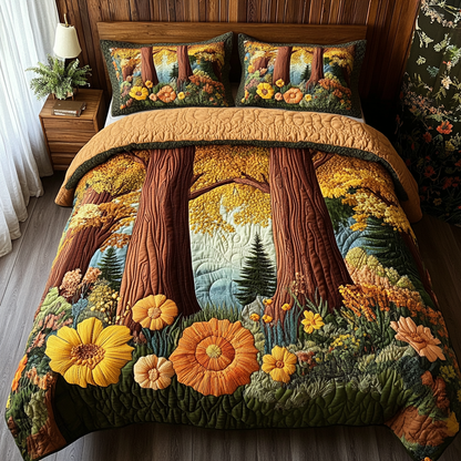 Silent Giants 3-Piece Quilted Bedding Set NCU0DV4929
