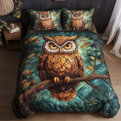 Silent Guardian 3-Piece Quilted Bedding Set NCU0DK4556