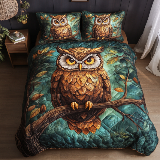 Silent Guardian 3-Piece Quilted Bedding Set NCU0DK4556