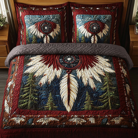Silent Guardian Web 3-Piece Quilted Bedding Set NCU0PT7400