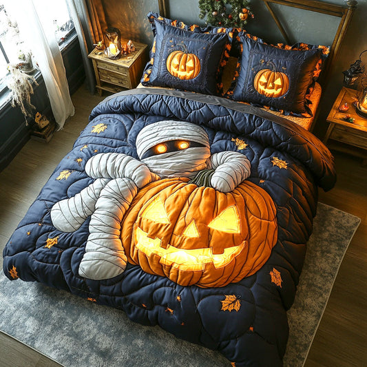 Silent Horror 3-Piece Quilted Bedding Set NCU0TD508