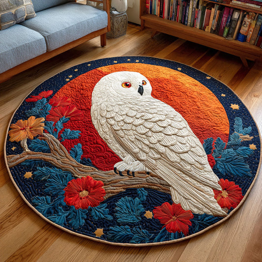 Silent Moon Quilted Round Mat NCU0TD393