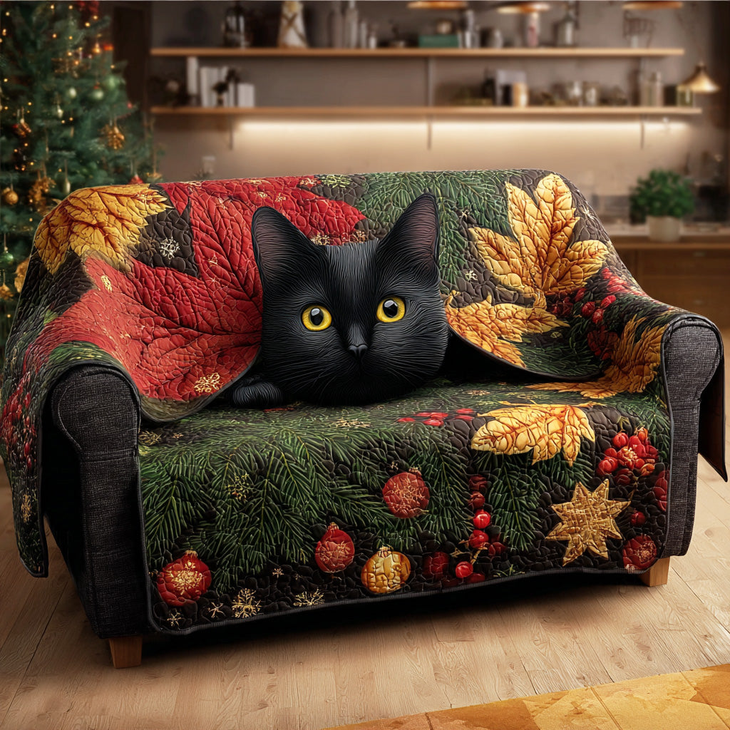 Silent Night Cat Quilted Sofa Cover NCU0TD1394