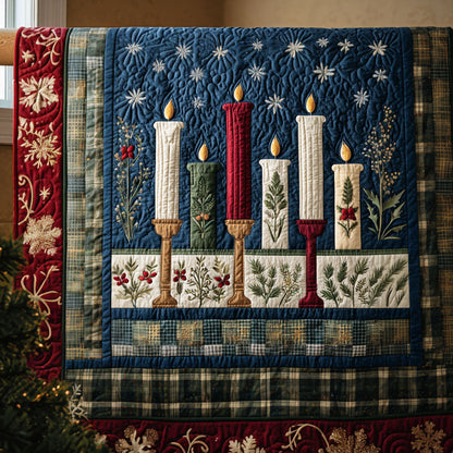 Silent Night Lights Quilted Blanket NCU0PT9661