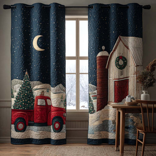 Silent Night Quilted Curtains NCU0NT11152