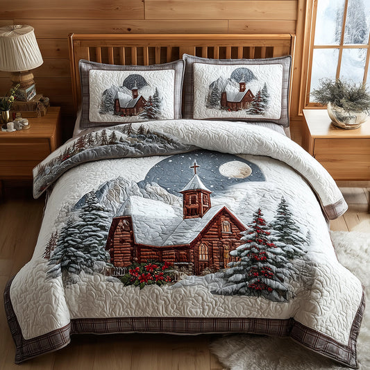 Silent Night Sanctuary 3-Piece Quilted Bedding Set NCU0TH3899