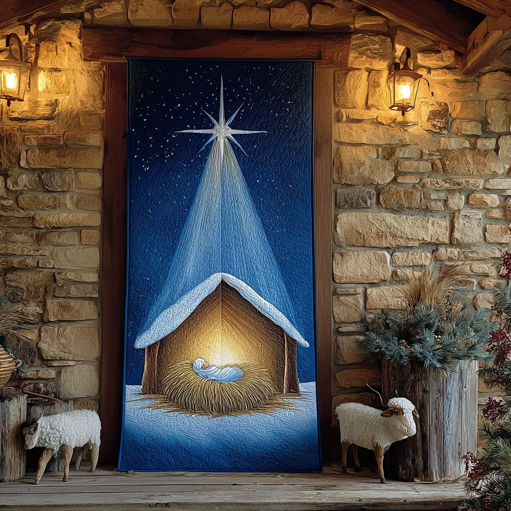 Silent Night Scene Quilted Door Cover NCU0PT10792