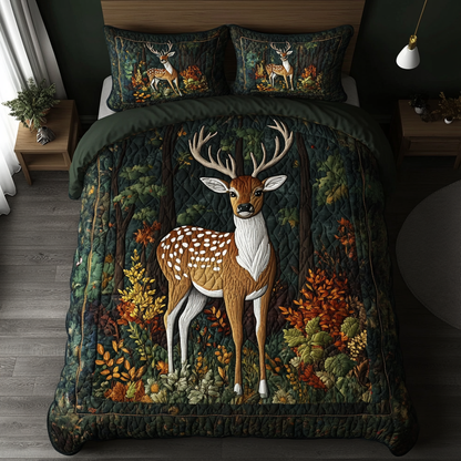 Silent Path 3-Piece Quilted Bedding Set NCU0DK6875