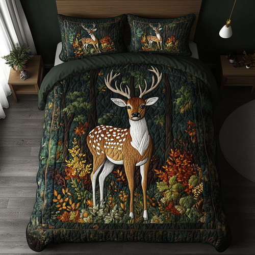 Silent Path 3-Piece Quilted Bedding Set NCU0DK6875