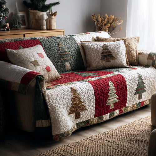 Silent Pine Quilted Sofa Cover NCU0NT11267