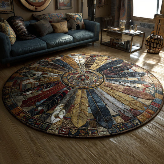 Silent Protector Quilted Round Mat NCU0PT7441