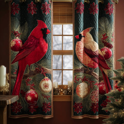 Silent Snowbird Quilted Curtains NCU0DV8275