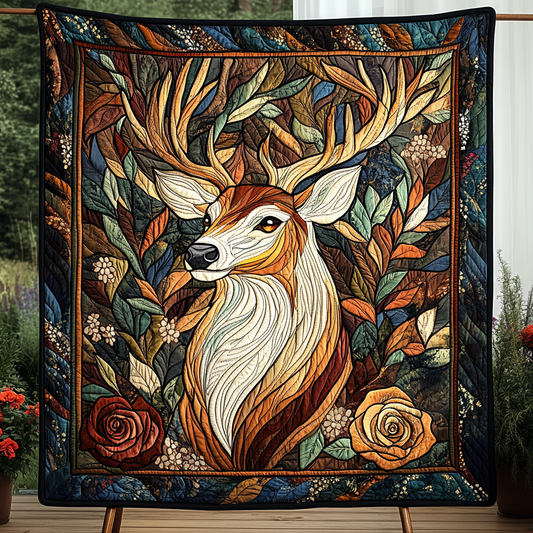 Silent Stag Quilted Blanket NCU0DK2714