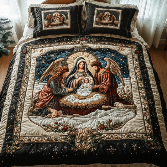 Silent Star 3-Piece Quilted Bedding Set NCU0VH1044