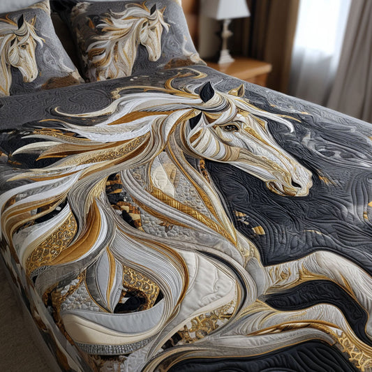 Silent Strength 3-Piece Quilted Bedding Set NCU0NT12073