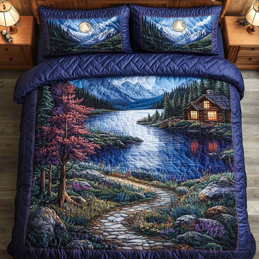 Silent Timberline 3-Piece Quilted Bedding Set NCU0NT7448