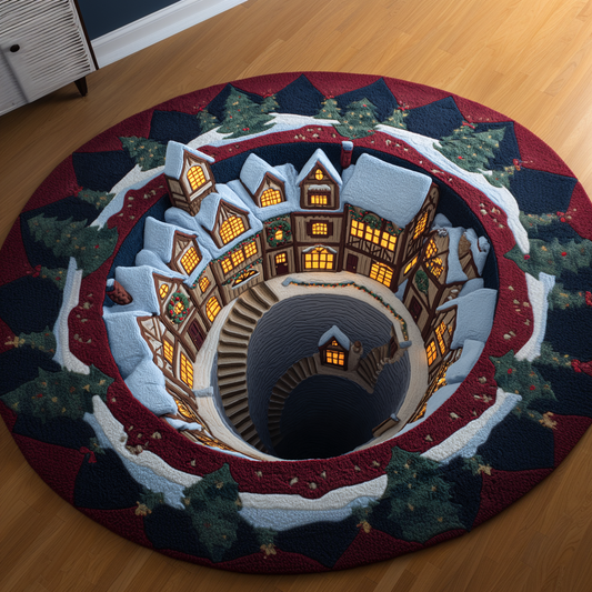 Silent Town Quilted Round Mat NCU0DK11146