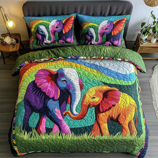 Silent Tusk 3-Piece Quilted Bedding Set NCU0DK6815