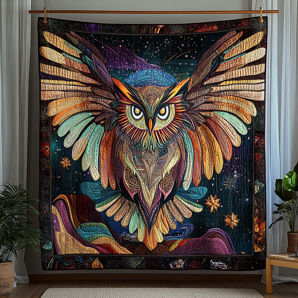 Silent Watcher Quilted Blanket NCU0DK5562