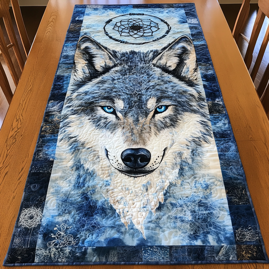 Silent Wolf Quilted Table Runner NCU0DK8130