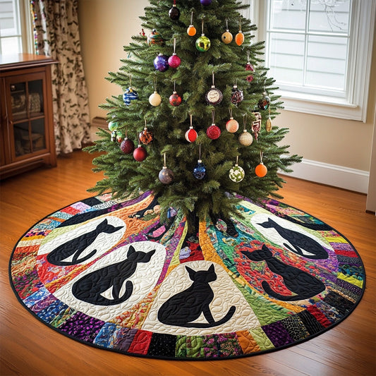 Silhouette Serenity Quilted Christmas Tree Skirt NCU0PT1293