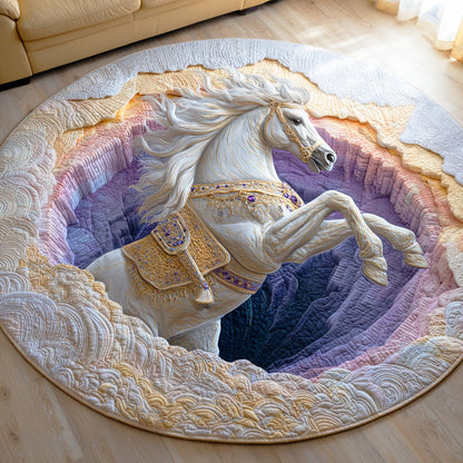 Silver Moon Charger Quilted Round Mat NCU0TD993