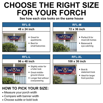 Rectangle Fence Flag Polyester Outdoor Banner - America 250th Anniversary Gifts For Mom, Dad, Brother, Sister, Kids - Together We Shine Bright AGC0VL102