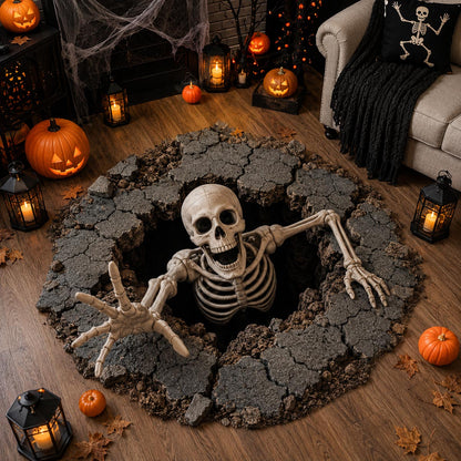Skeleton Escape Custom Shape Area Rug NCU0DV9847